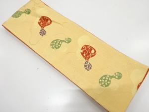 瓢箪模様織り出し　半幅帯